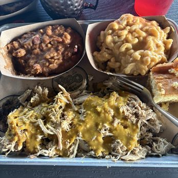 Ray Brothers Barbeque - Pulled chicken, baked beans, macaroni and cheese - Barbeque Near Me - Bouckville, New York
