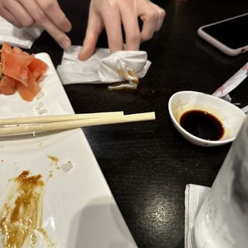 Tokyo Bangkok - My girlfriend making a mess - Sushi Bars Near Me - Albuquerque, New Mexico