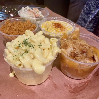 Terry Black's Barbecue - Mac and cheese, peach cobbler, cream of corn, Mexican rice, and potato salad - Barbeque Near Me - Austin, Texas Terry Black's Barbecue - Mac and cheese, peach cobbler, cream of corn, Mexican rice, and potato salad - Barbeque Near Me - Austin, Texas