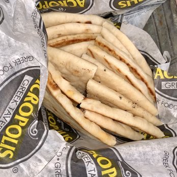 Acropolis Greek Taverna - Pita that comes with sampler platter - Greek Near Me - Riverview, Florida Acropolis Greek Taverna - Pita that comes with sampler platter - Greek Near Me - Riverview, Florida