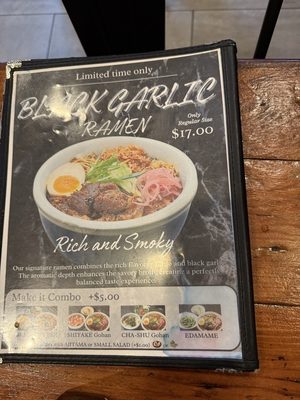 Menu photo 2 Santouka Back Bay Boston, MA