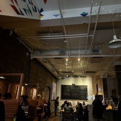 The Magnet - Seating area and back daily menu