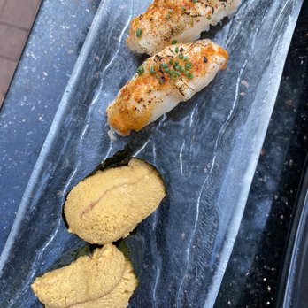 Arigato Sushi - Uni and seared hotate - Japanese Near Me - Santa Barbara, California
