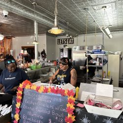 Davis Diner - Inside of restaurant. Open concept