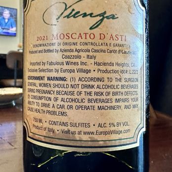 Bolero Restaurante - Moscato - Tapas/Small Plates Near Me - Temecula, California