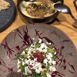Leeks & salad