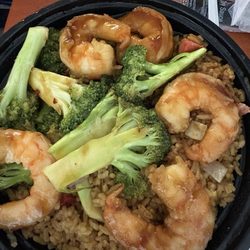 Lunch special shrimp and broccoli