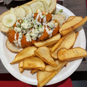 Bonfire - Buffalo chicken sandwich! Super huge! - Sports Bars Near Me - Tempe, Arizona Bonfire - Buffalo chicken sandwich! Super huge! - Sports Bars Near Me - Tempe, Arizona