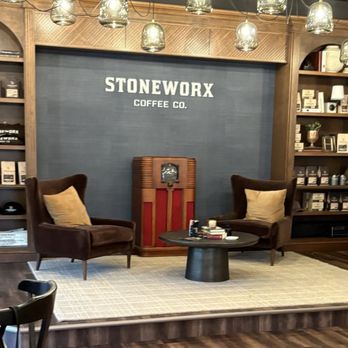 Stoneworx Coffee Co - Stage/sitting area - Coffee & Tea Near Me - Medina, Ohio Stoneworx Coffee Co - Stage/sitting area - Coffee & Tea Near Me - Medina, Ohio