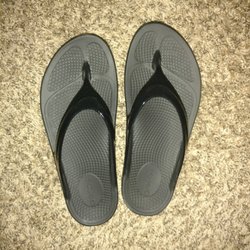 Time Out Sports - Got me some OOFOS. Absorbs shock with every step, cradles your arches, reduces stress on feet, knees and back.