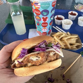 Galactic Grill - Stellar Spicy Chicken Sandwich - American Near Me - Anaheim, California