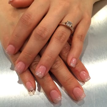 HN Passion Nails - Soon's beautiful artwork: gel mani #67 with tips and glitter! - Nail Salons Near Me - Glendale, California