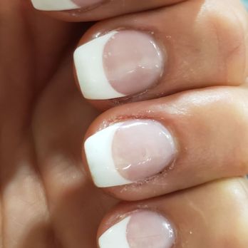 Fancy Nails and Spa - The tech did a very sloppy job, and left bits of gel all over my cuticles. The tips are uneven and too short. - Nail Salons Near Me - Chapel Hill, North Carolina