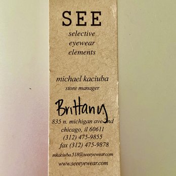 SEE - Outstanding Customer Service October 2021 - Eyewear & Opticians Near Me - Chicago, Illinois