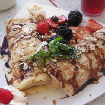 The Dune Deck Cafe - Yogurt and Berry Crepes - Breakfast & Brunch Near Me - Lantana, Florida