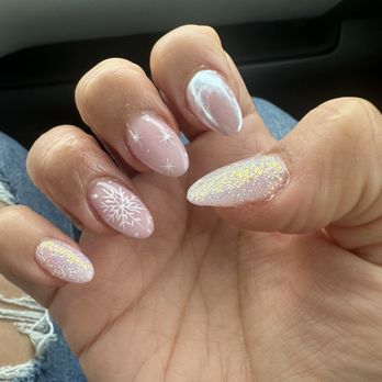 Top Nails & Spa - The pic of the nails with the sleeve was the inspo pic and the others are mine!! She did so well. - Day Spas Near Me - Covina, California Top Nails & Spa - The pic of the nails with the sleeve was the inspo pic and the others are mine!! She did so well. - Day Spas Near Me - Covina, California