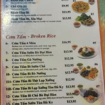Tuong Ky Com Tam - Menu - Vietnamese Near Me - Houston, Texas Tuong Ky Com Tam - Menu - Vietnamese Near Me - Houston, Texas