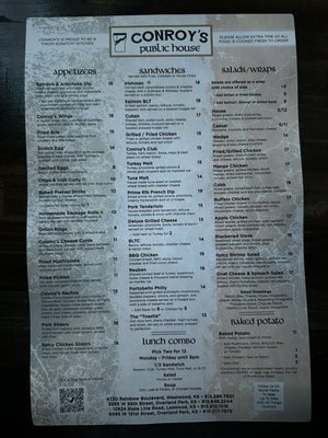 Menu photo 6 Conroy's Public House Overland Park, KS