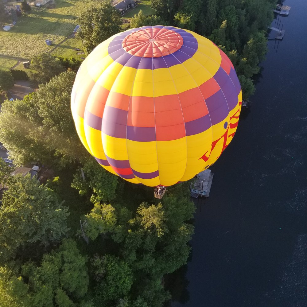 Vista Balloon Adventures - Beneath us! - Hot Air Balloons Near Me - Newberg, Oregon