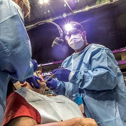 Daniel Pituch, DMD, MD - Mission of Mercy - Free dental clinic offered once a year.