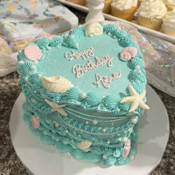 Sweet Escape Cake Company - custom heart-shaped birthday cake - Cupcakes Near Me - Indianapolis, Indiana