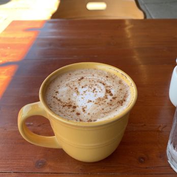 Pat’s International - Mexican Latte w Oat Milk ~ Ohhh such splendor - American Near Me - Guerneville, California Pat’s International - Mexican Latte w Oat Milk ~ Ohhh such splendor - American Near Me - Guerneville, California