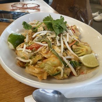 Boulder Dushanbe Teahouse - Spicy Indonesian Peanut Noodles - Tea Rooms Near Me - Boulder, Colorado
