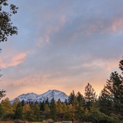 Mountain Christian Fellowship - View of Mount Shasta from our property.