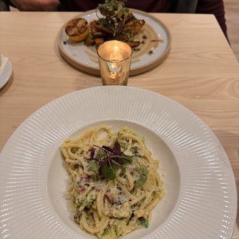 Interlude Kitchen & Bar - Fish 5/5 & Carbonara 4/5 - New American Near Me - Elk Grove, California Interlude Kitchen & Bar - Fish 5/5 & Carbonara 4/5 - New American Near Me - Elk Grove, California