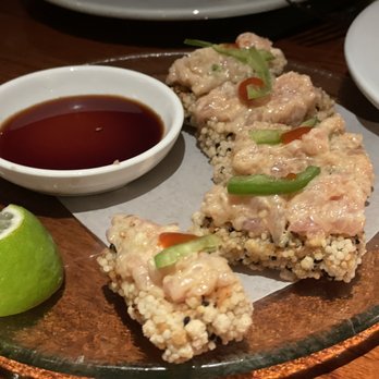 Lure Fishbar - Crispy Rice Spicy Tuna 5PC - Seafood Near Me - New York, New York Lure Fishbar - Crispy Rice Spicy Tuna 5PC - Seafood Near Me - New York, New York