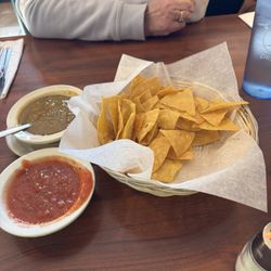 El Mezcal Restaurant - Chips and hot and regular salsa