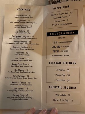 Menu photo 6 Two Wrongs Portland, OR