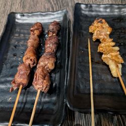 DOZO Izakaya - Yakitori: chicken heart and skin
