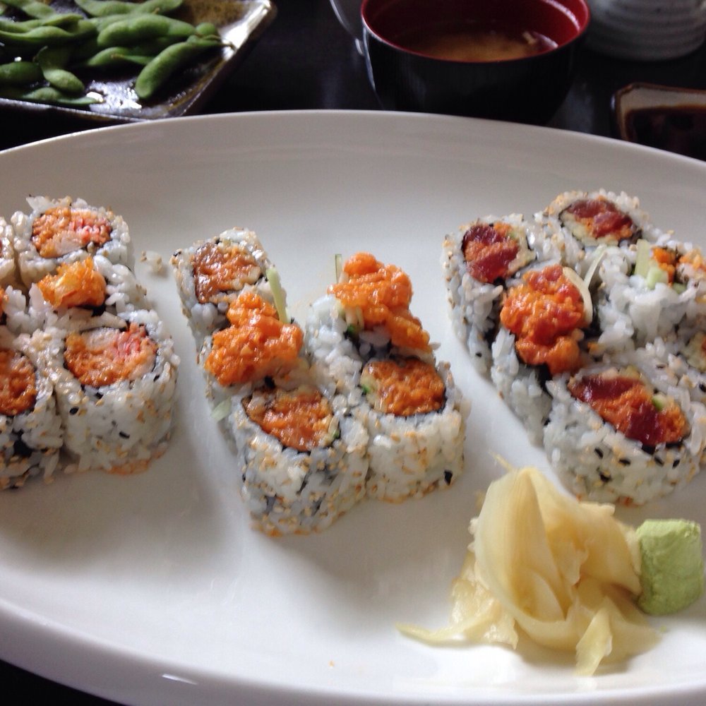 Sushi House - LC #9: spicy crab, spicy salmon, and spicy tuna. - Japanese Near Me - Brampton, Ontario Sushi House - LC #9: spicy crab, spicy salmon, and spicy tuna. - Japanese Near Me - Brampton, Ontario