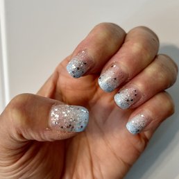 Ombré with sparkles - Linda did a great job!