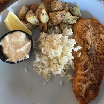 Solana Beach Fish House - Salmon plate - Seafood Near Me - Solana Beach, California Solana Beach Fish House - Salmon plate - Seafood Near Me - Solana Beach, California