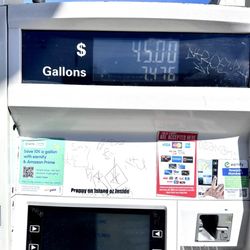 ARCO - $0.70/gallon cheaper than most places, whew  Cash price