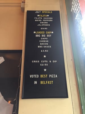 Menu photo 1 Pizza Works Belfast, BFS Menu photo 1 Pizza Works Belfast, BFS