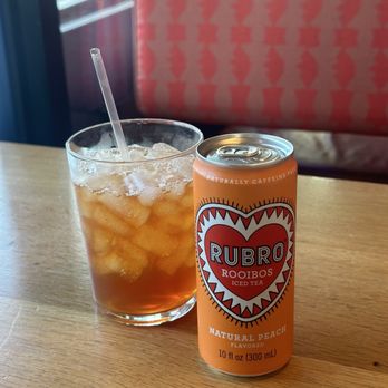 Nando's Peri-Peri - Rubro Peach Iced Tea, Can - South African Near Me - Houston, Texas