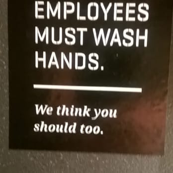CAVA - Best sign ever found in a bathroom... - Mediterranean Near Me - Gaithersburg, Maryland