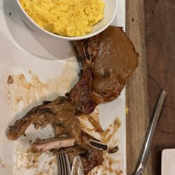 Beach House Restaurant - Smothered Pork Chops.