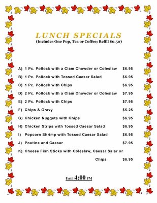 Menu photo 4 Austin Fish & Chips Maple Ridge, BC Menu photo 4 Austin Fish & Chips Maple Ridge, BC