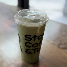 Iced oat milk matcha latte Iced oat milk matcha latte