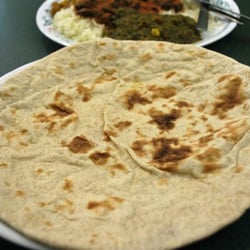 Rice N Three - For 50p, add a fresh tandoor chapati to your Rice N Three.