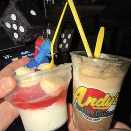 Root beer  float and Straw-Ana