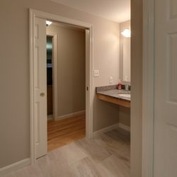 Christophersen Construction Company - Accessible doorways and vanity installation, Nashua, NH