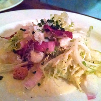 Heirloom Cafe - Dungeness crab (croutons, oro blanco, endive, meyer lemon cream. $16) - 3.5 stars (Monday dinner 2014-03-17) - New American Near Me - San Francisco, California Heirloom Cafe - Dungeness crab (croutons, oro blanco, endive, meyer lemon cream. $16) - 3.5 stars (Monday dinner 2014-03-17) - New American Near Me - San Francisco, California