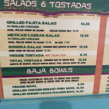Baja Sonora Mexican Restaurant - Menu - Mexican Near Me - Long Beach, California