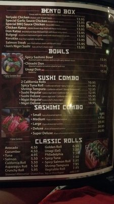 Menu photo 2 Jun Sushi and Bento Bellingham, WA Menu photo 2 Jun Sushi and Bento Bellingham, WA