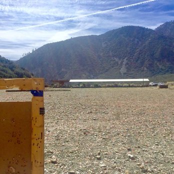 Lytle Creek Gun Range - A look from the target at towards the shooting area on J Range... - Gun/Rifle Ranges Near Me - Lytle Creek, California